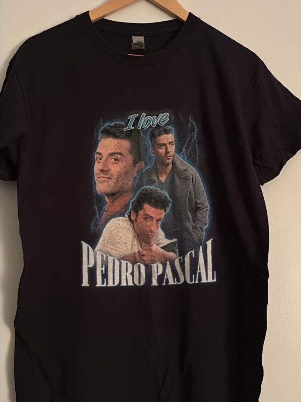 Pedro Pascal Oscar Issac Graphic Tee in Black